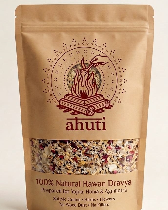 Ahuti Hawan Dravya packaging