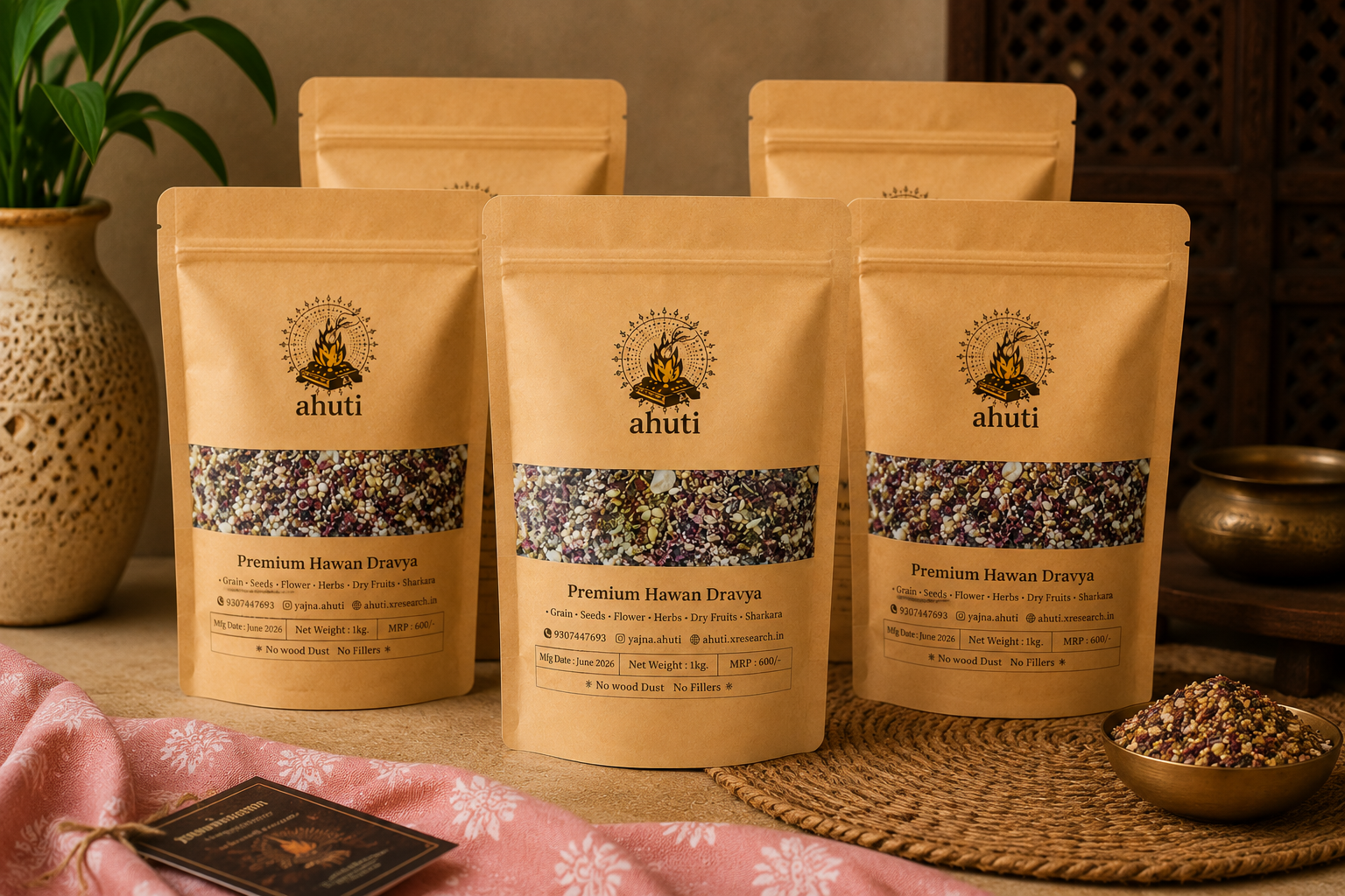 Ahuti ritual packs